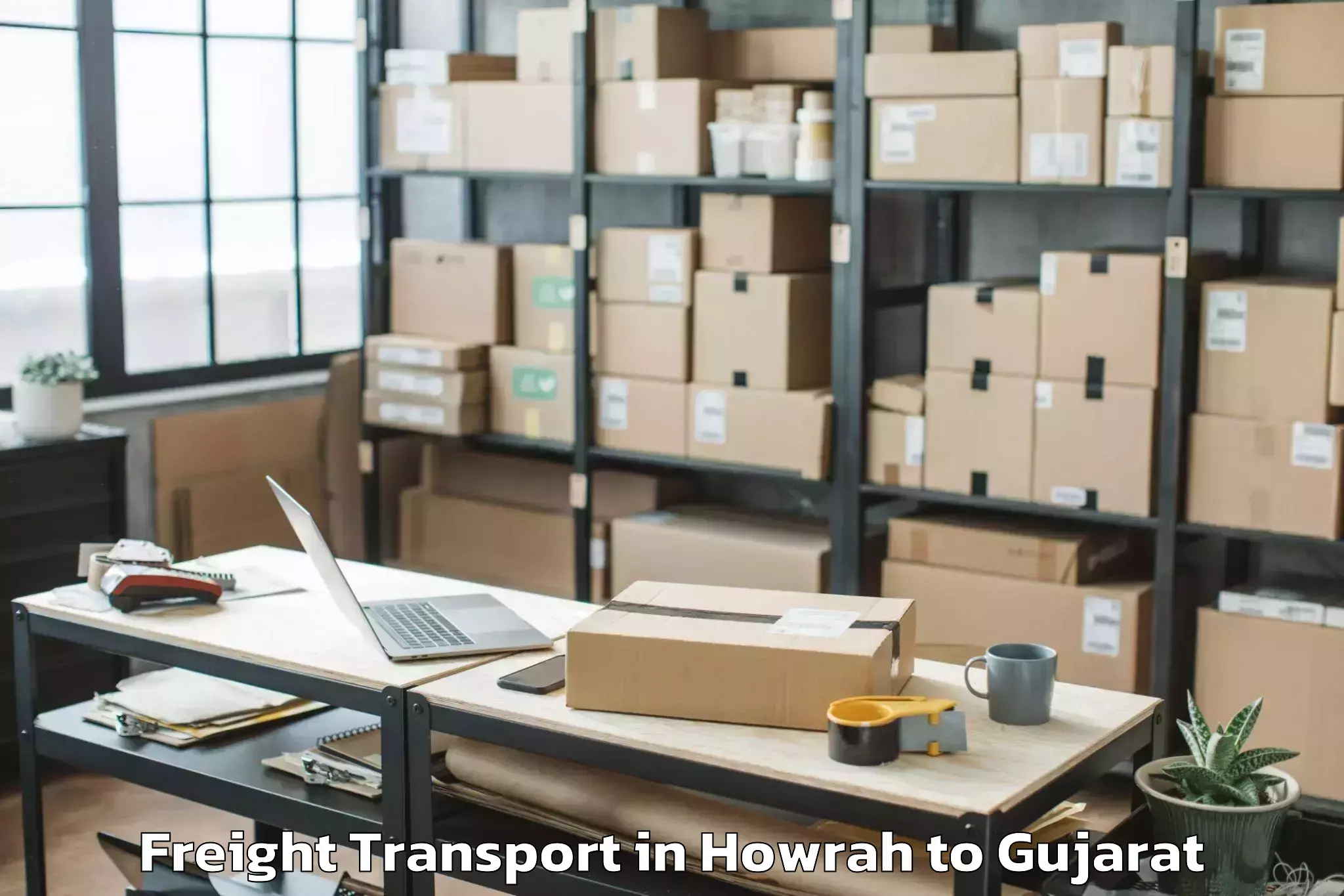 Hassle-Free Howrah to Porbandar Freight Transport